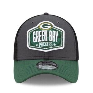 New Era Green Bay Packers 39THIRTY NFL Cap Medium-Large Black Green Gray